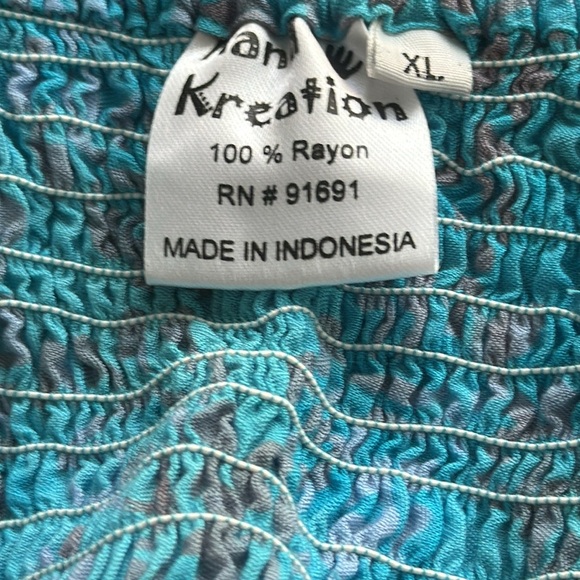 KREATION TROPICAL PRINT DRESS SZ: XL - Picture 7 of 7